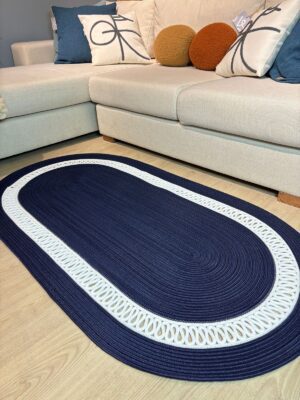 KOPYA - Lotus Jüt Hasırlı El Örgüsü Kilim