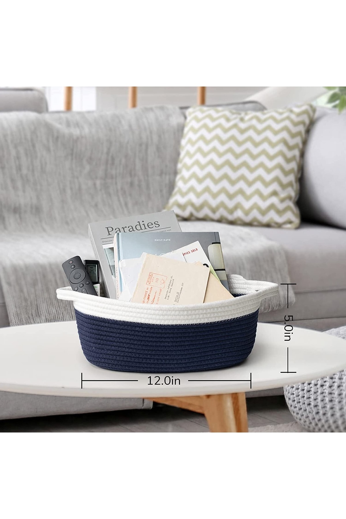 Oval Jüt Düzenleyici Sepet 30cm X 12cm - Görsel 2