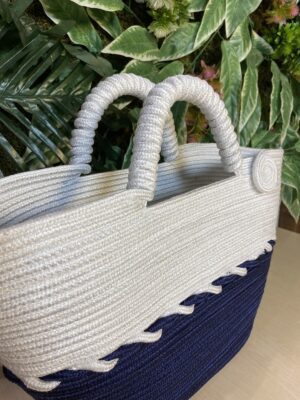 Alternative view of Anemonejüt Hasır Görünümlü Plaj Çantası Jüt Kol Çantası