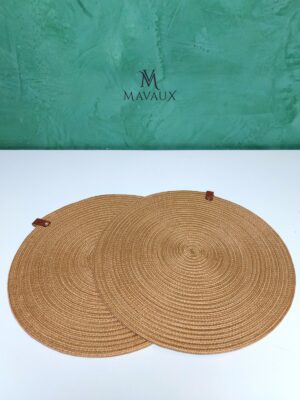 Jüt / Hasır, Amerikan Servis, Jüt Supla, 33cm 2-li Örgü Supla, Sunum Takımı./ Ev Hediyesi.