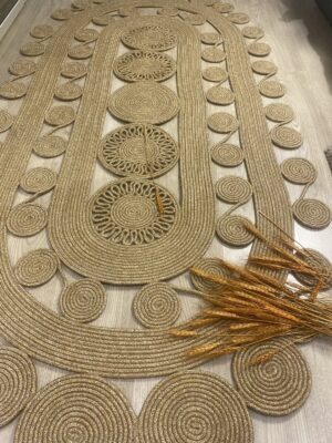 Alternative view of Saffron Özel Yapım Jüt Hasır Görünümlü Kilim Yolluk