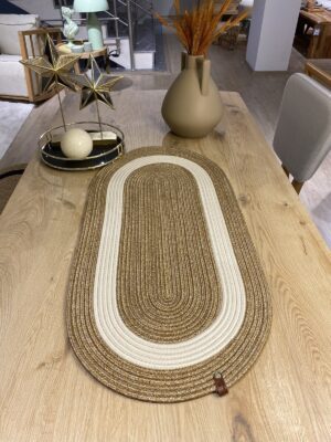 Alternative view of modern Doğal Jüt, Hasır, Amerika Servis, Masa,Sehpa Örtüsü Runner. 30x80