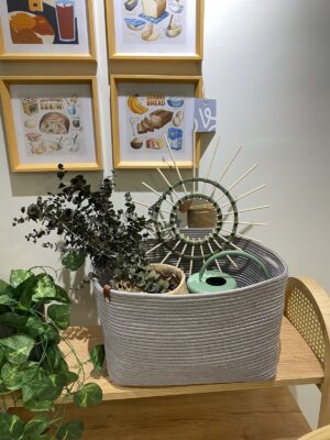 Alternative view of Ekinoks Dikdörtgen Jüt Hasır Görünümlü Düzenleyici Sepet