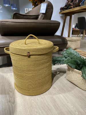 Alternative view of Helios Kapaklı Hasır Görünümlü Jüt 36-40 Kapaklı Sepet, Çok Amaçlı Sepet, Çamaşır Sepeti