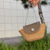 Chest - Deri Kaplamalı Hasır Jüt Çanta - Minimal