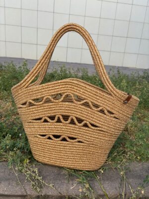 Alternative view of Cista Jüt, Hasır Omuz Çantası