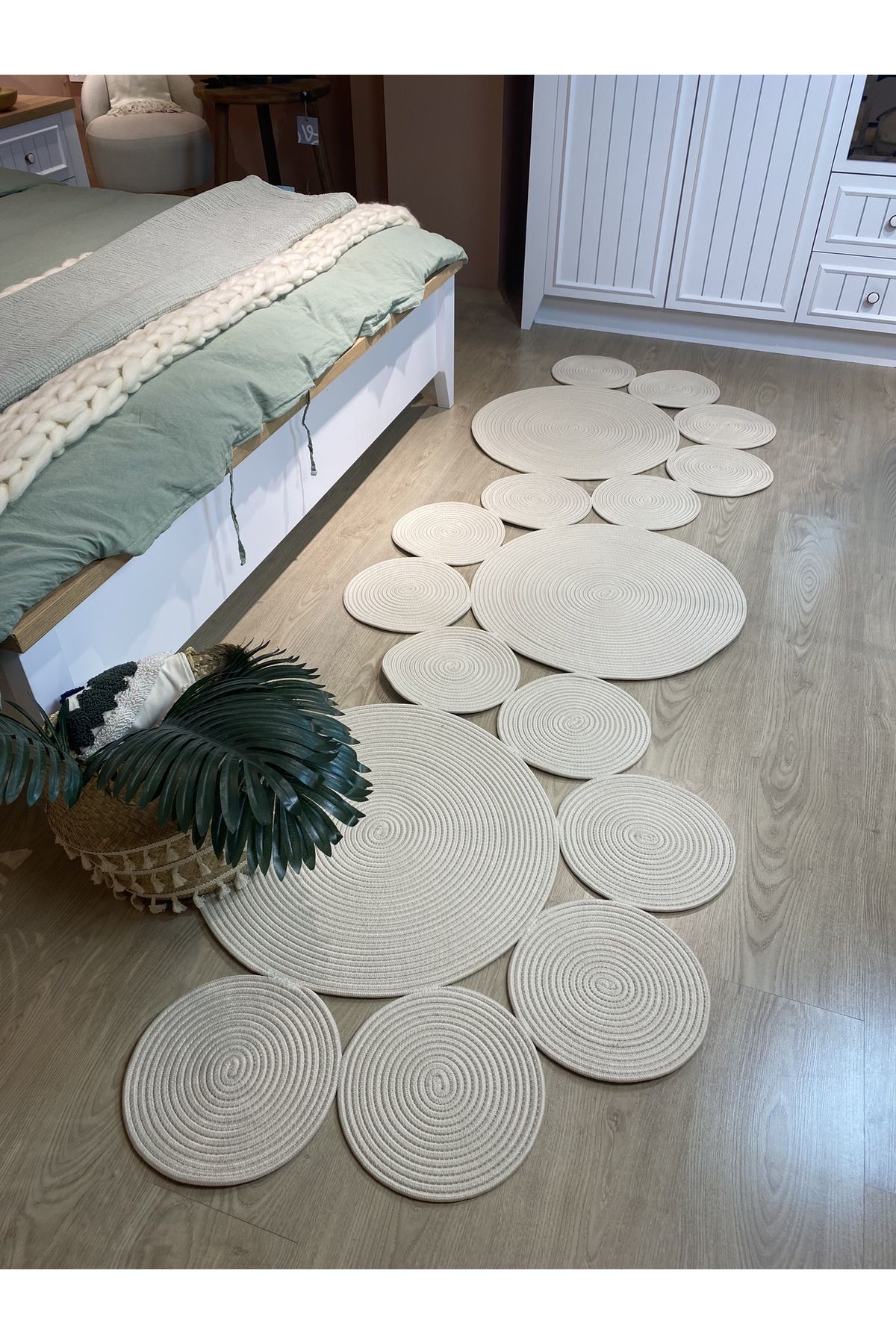 Alternative view of Snake Hasır Jüt Bej Yolluk Halı Kilim