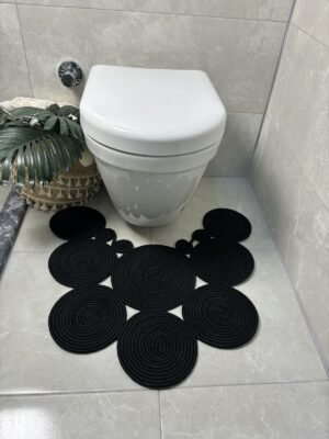 Alternative view of Sakura Jüt, Hasır, Paspas, Banyo Paspası, Klozet Önü Paspası, Klozet Paspas, Çift Taraflı