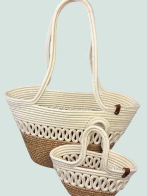 Alternative view of Sun Anne Çocuk Hasır Görünümlü Plaj Çantası