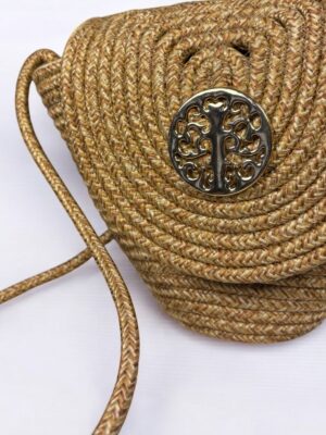 Alternative view of Lunera Şık Aksesuar Detaylı Hasır, Ön Detaylı Çapraz Çanta, Günlük & Yazlık Stil