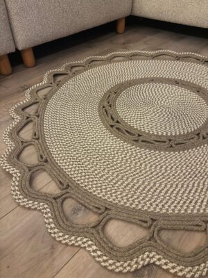 Alternative view of Sarmaşık Model Hasır Görünümlü Jüt Kilim Paspas Halı