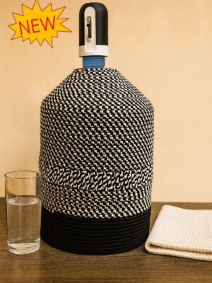 Chic Damacana Kılıfı Jüt Hasır Görünümlü, Desenli Damacana Kılıfı