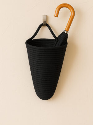 WallNest Halat Duvar Askı Sepeti Şemsiye Tutucu Dekoratif Duvar Organizer Sepet