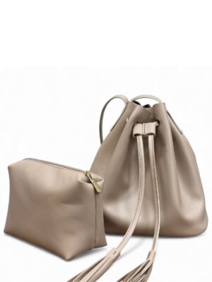 Alternative view of Urban Serisi %100 Hakiki Deri Püsküllü Yavrulu Modern Tasarım Omuz, Çapraz Çanta