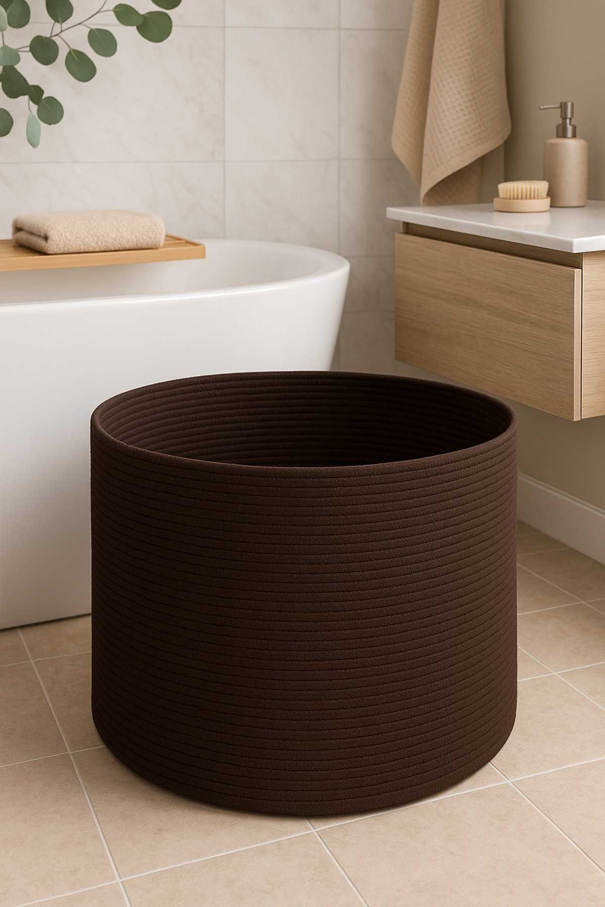 Amaterasu Halat Sepet – 40x30 cm – Dekoratif & Çok Amaçlı Organizer Kendinden Saplı, Çocuk O. Salon - Görsel 4