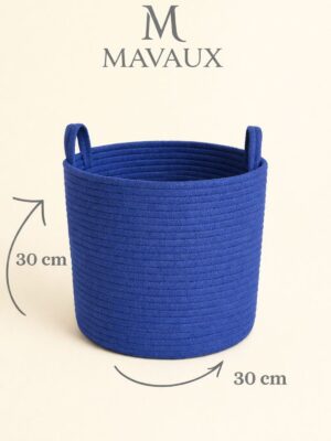 Çok Amaçlı, 30cm-30cm Orta Boy, Yanları Saplı, Jüt, Hasır, Dokuma Sepet, Düzenleyici Organizer