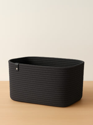 Alternative view of Ekinoks 35x25x25 Dikdörtgen Jüt Hasır Görünümlü Düzenleyici Sepet