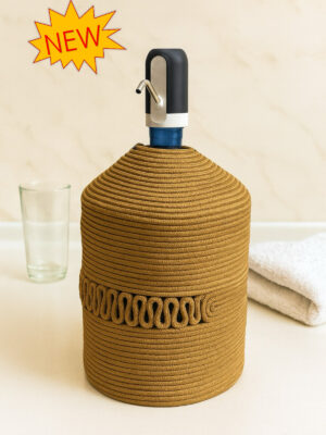 Hydra Damacana Kılıfı Jüt Hasır Görünümlü, Yarım Desenli Özel Tasarım Damacana Kılıfı