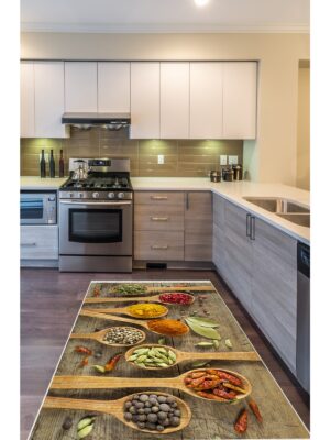 Chef Koleksiyon Mutfak Halıları, Mutfak Yollukları, Kaymaz Pamuk Taban Yıkanabilir Halılar