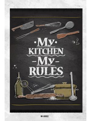 Alternative view of Chef Koleksiyon Oklavalı Mutfak Halıları, Mutfak Yollukları, Kaymaz Pamuk Taban Yıkanabilir Halılar