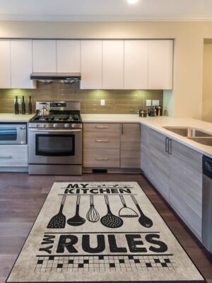 Chef Koleksiyon Mutfak Halıları, Mutfak Yollukları, Kaymaz Pamuk Taban Yıkanabilir Halılar