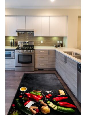 Chef Koleksiyon Mutfak Halıları, Mutfak Yollukları, Kaymaz Pamuk Taban Yıkanabilir Halılar