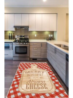 Chef Koleksiyon Mutfak Halıları, Mutfak Yollukları, Kaymaz Pamuk Taban Yıkanabilir Halılar