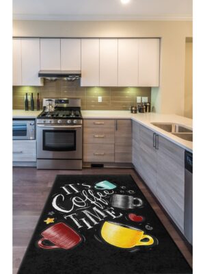 Chef Koleksiyon Balık Mutfak Halıları, Mutfak Yollukları, Kaymaz Pamuk Taban Yıkanabilir Halılar