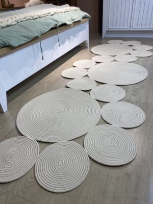 Snake Hasır Jüt Bej Yolluk Halı Kilim – görsel 10