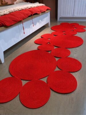 Snake Hasır Jüt Bej Yolluk Halı Kilim – görsel 13