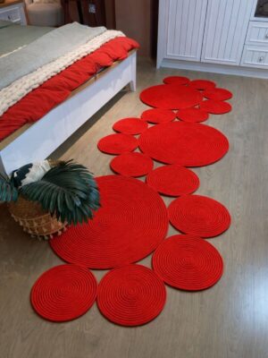 Snake Hasır Jüt Bej Yolluk Halı Kilim – görsel 14