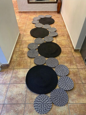 Snake Hasır Jüt Bej Yolluk Halı Kilim – görsel 25