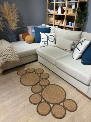 Snake Hasır Jüt Bej Yolluk Halı Kilim – görsel 28