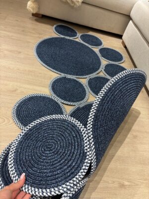 Snake Hasır Jüt Bej Yolluk Halı Kilim – görsel 34