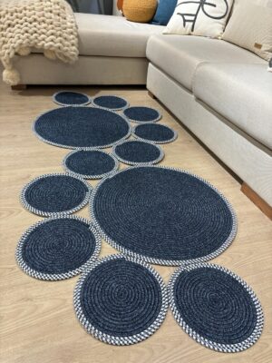 Snake Hasır Jüt Bej Yolluk Halı Kilim – görsel 35