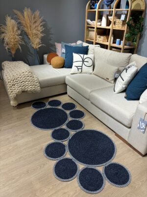 Snake Hasır Jüt Bej Yolluk Halı Kilim – görsel 36