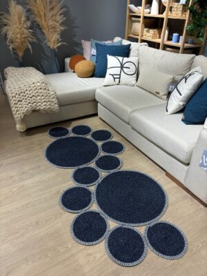 Snake Hasır Jüt Bej Yolluk Halı Kilim – görsel 38