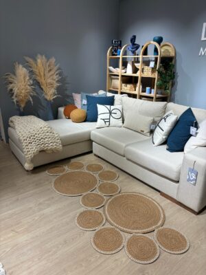 Snake Hasır Jüt Bej Yolluk Halı Kilim – görsel 41