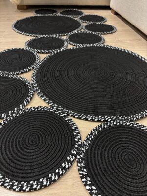 Snake Hasır Jüt Bej Yolluk Halı Kilim – görsel 48