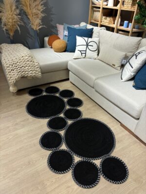 Snake Hasır Jüt Bej Yolluk Halı Kilim – görsel 49