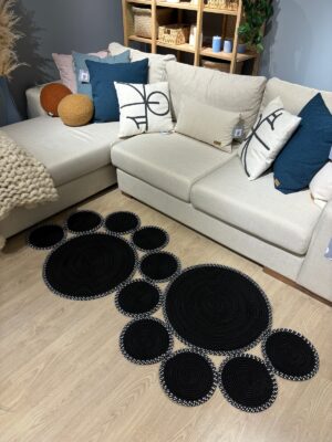 Snake Hasır Jüt Bej Yolluk Halı Kilim – görsel 50