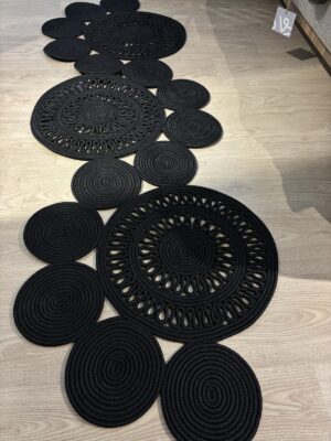 Snake Hasır Jüt Bej Yolluk Halı Kilim – görsel 56