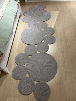 Snake Hasır Jüt Bej Yolluk Halı Kilim – görsel 58