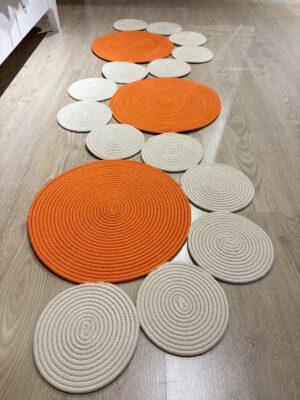 Snake Hasır Jüt Bej Yolluk Halı Kilim – görsel 64