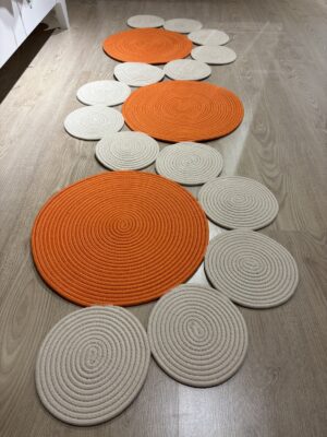 Snake Hasır Jüt Bej Yolluk Halı Kilim – görsel 66