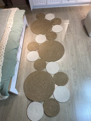 Snake Hasır Jüt Bej Yolluk Halı Kilim – görsel 70