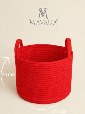 Doğal El Dokuma Hasır Jüt Sepet 20x26 cm – Dekoratif, Çok Amaçlı, Şık ve Dayanıklı Saklama Sepeti