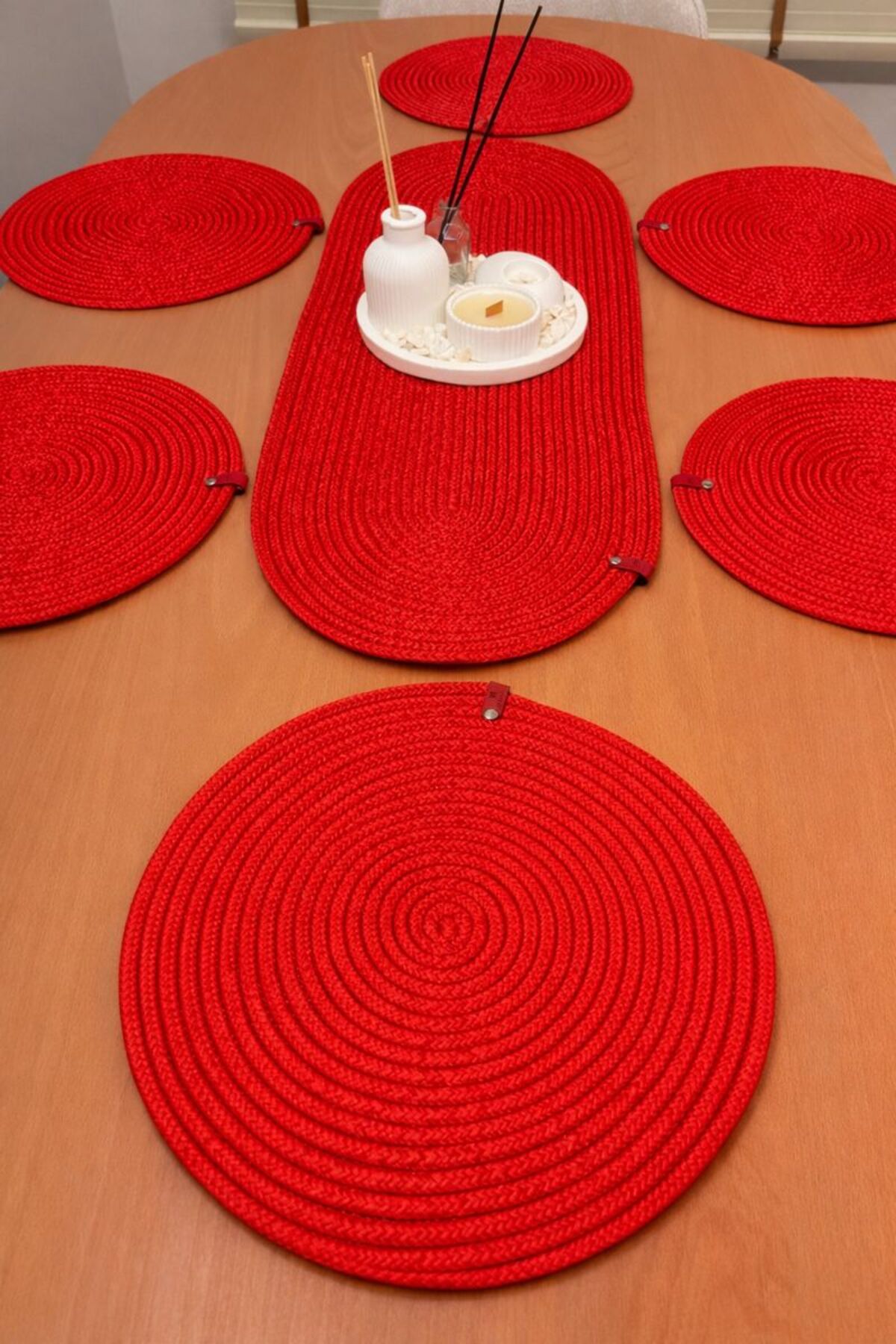 Alternative view of Herakles 6 adet Supla+Runner Set 33 cm -Amerikan Servis Hasır