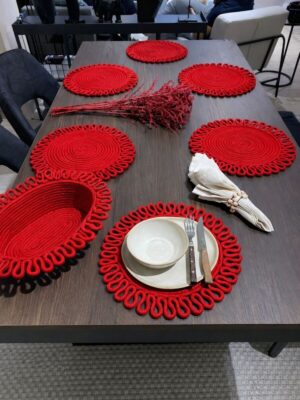 Galaxy Modern Jüt Supla Ve Ekmeklik 7'li set