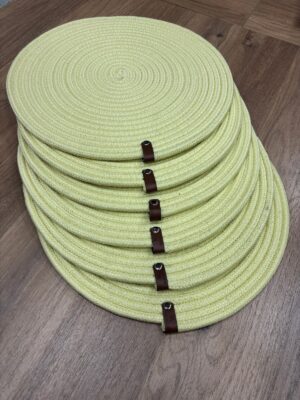 Linen 6 Adet Jüt Supla / Amerikan Servis Lux Sunum Tabak Altlığı